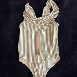 Striped Kids One Piece Swimsuit